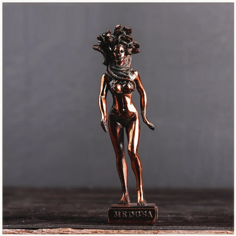 Greek Mythology Figure Art Sculpture Fortune Goddess Poseidon Zeus David Sparta Figurine Resin Crafts Decorations For Home R3734