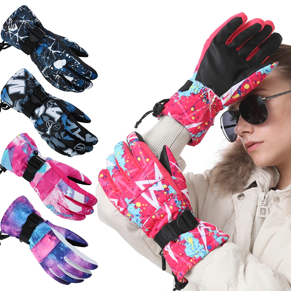 Мужские и женские ветрозащитные спортивные перчатки для холодной погоды с теплой подкладкой для велоспорта, кемпинга, пешего туризма, вождения, рыбалки, лыжного туризма, перчатки