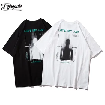 

FOJAGANTO Fashion Men's T Shirts Brand Men Summer Personality Printing Tees BF Male Hip Hop Style Base T Shirts