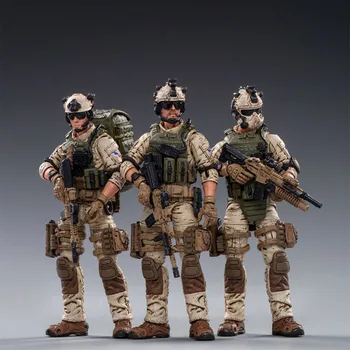 

3Pcs 7.5cm 1/18 Male Soldier Model PVC Action Figure DIY Hand-Painted Detachable Soldier Model Collection Toy Gift Drop Shipping