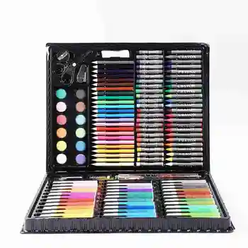 

150 Pcs/set Drawing Tool Kit With Box Painting Brush Art Marker Water Color Pen Children Drawing Set Drawing Tool Art Supplies