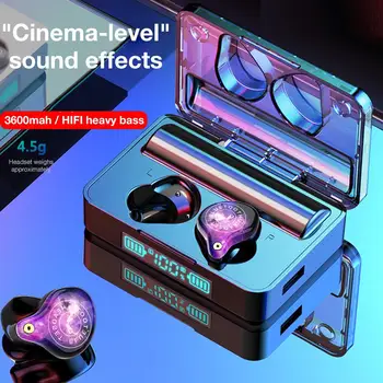 

XS Plus Touch Wireless Bluetooth Headphones Waterproof With Charging Bin Headset Electricity LED Digital Display Sports Earphone