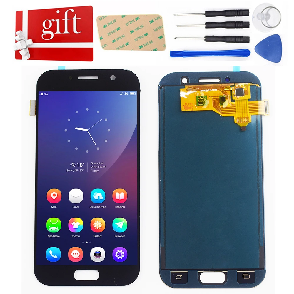 

Adjustable For Samsung Galaxy A5 2017 A520 SM-A520F A520F LCD Display + Touch Screen Digitizer glass Assembly Replacement