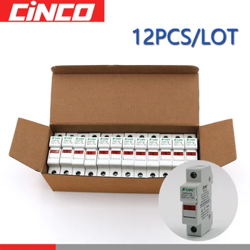 

BOX 12PCS Pack Fuse Holder 10*38mm Voltage Solar PV 1000V DC Fusible Fuses 5 10 15 20 30 A Protection For Solar System