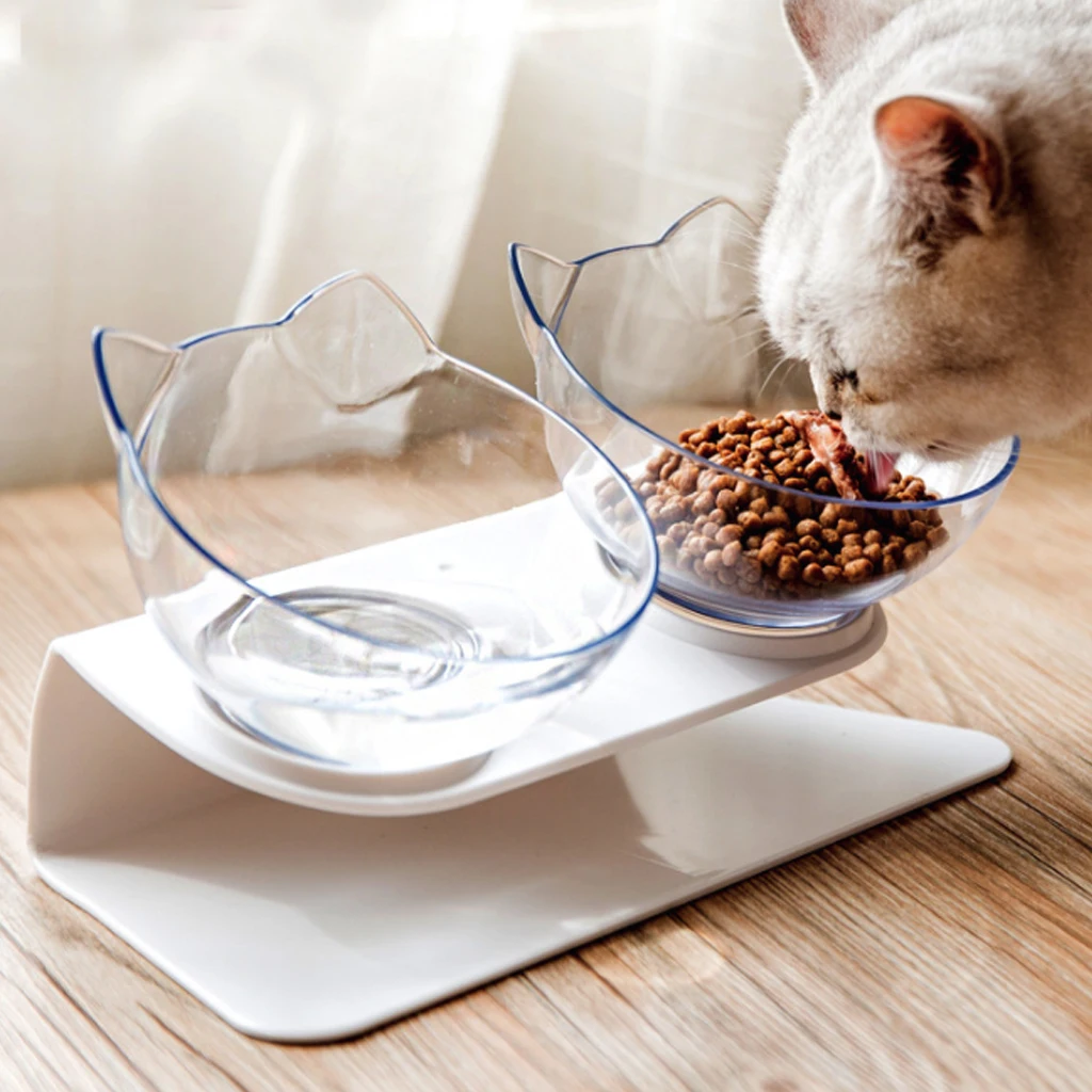 Cat Dog Food Bowl Non slip Angle Adjustment font b Pet b font Dish Rich interaction