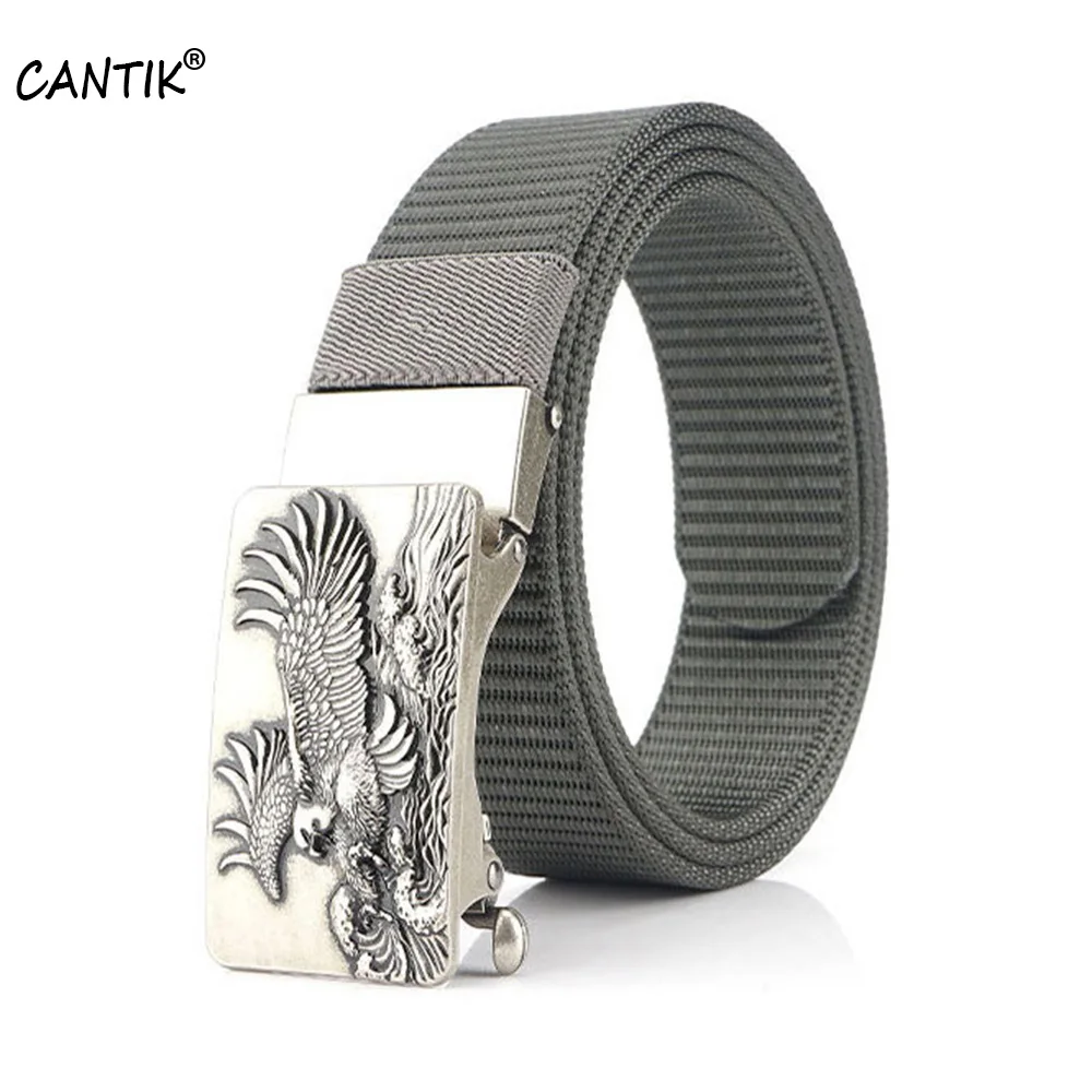 Металлическая качественная серая парусиновая и нейлоновая ремень с