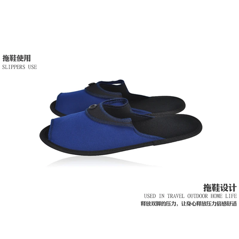 2020 Portable Folding Hotel Slippers Women Travel Goods Non-disposable Sweat-absorbent Breathable Lightweight Hotel Shoes Men