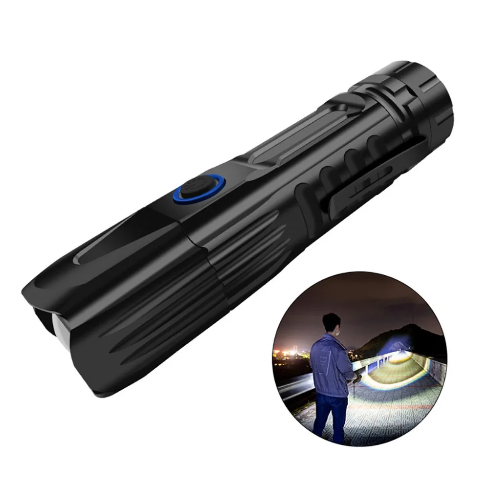 Bike light XHP90 LED flashlight zoom USB rechargeable led light 26650 flashlight waterproof aluminum alloy 5 modes 30S30 (2)