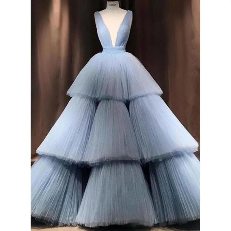 Abito da sera многоуровневые платья для выпускного вечера vestido de festa robe de soiree реальные фотографии элегантные пышные платья торжественное платье принцессы