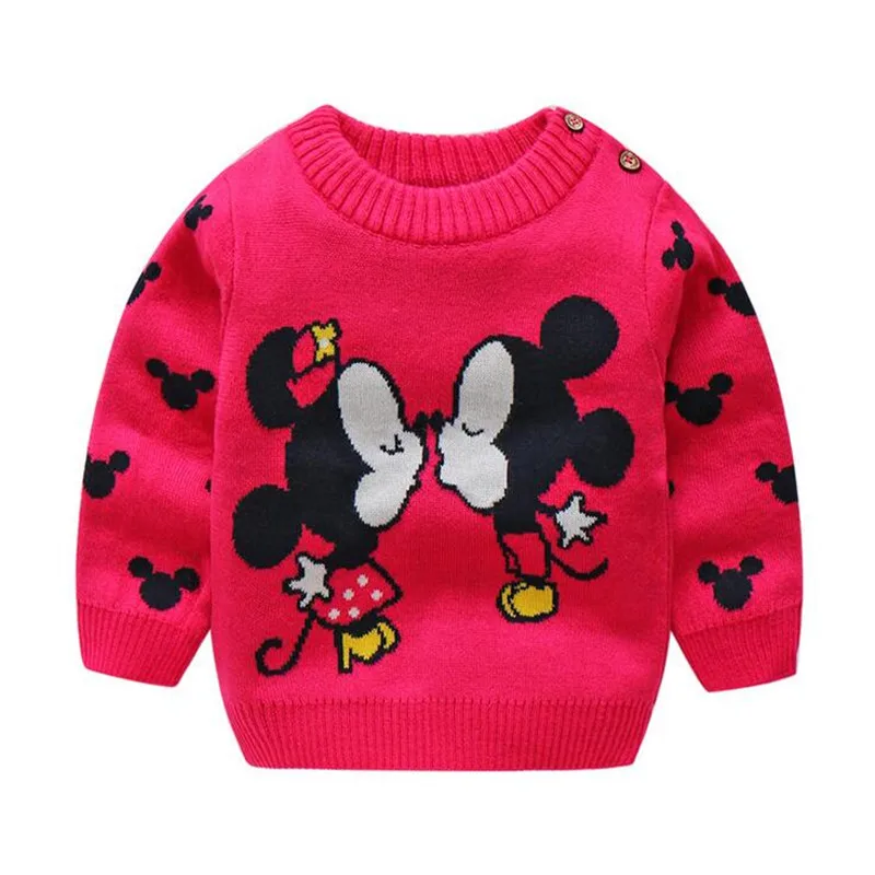 BibiCola Autumn Baby Girls Sweater Cartoon Kids Sweaters Spring Cotton Infant Boys Toddler Knit Clothes |