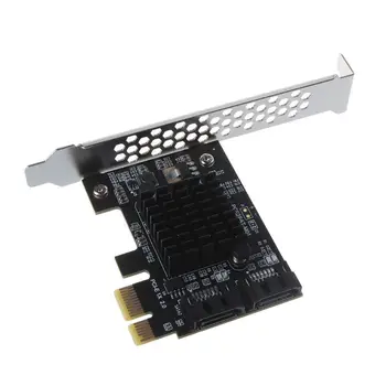 

PCI-E SATA 1X 4X 8X 16X Cards PCI Express to SATA3.0 2-Port Expansion Adapter