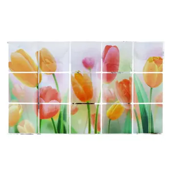 

Wholesale Waterproof 75*45cm flower Pattern Aluminum Copper Foil Sticker Oil Proof Kitchen Wall Paper Decal Decoration styles