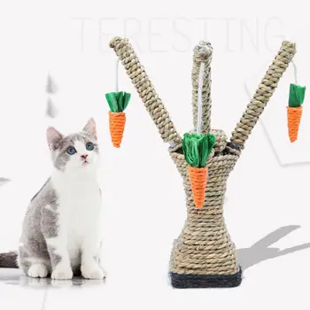 

Interactive Cat Toys Tree Tower Shelves Climbing Scratching Post Sisal Rope Toy