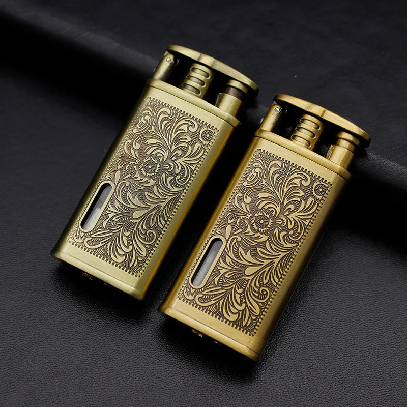 Видимая газовая электрическая зажигалка зажигалки металлические аксессуары для