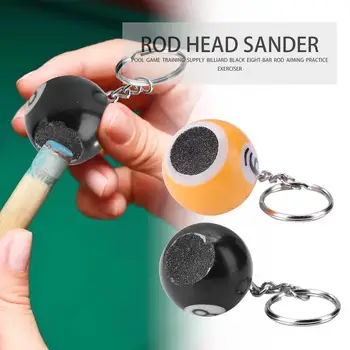 

Pool Rod Tips Ball Shaper Keychain Wide Scope of Application Daily Durability Cue Tips Sander for Table Billiard Accessory