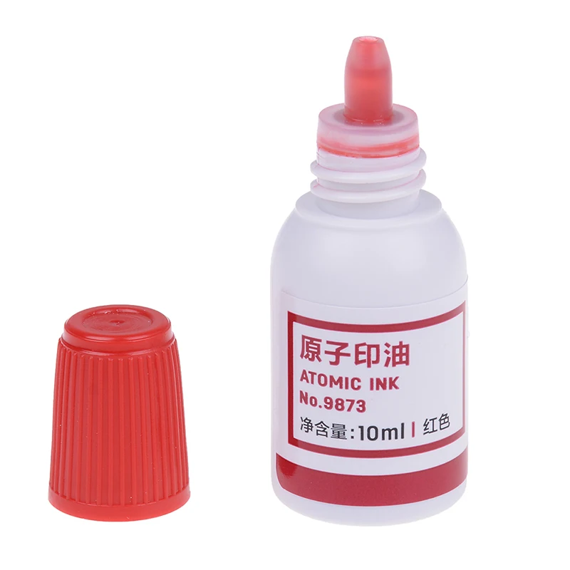 

10ml Refilling Ink Stamp Pad Waterproof Permanent Red Useful Tool 1Pc