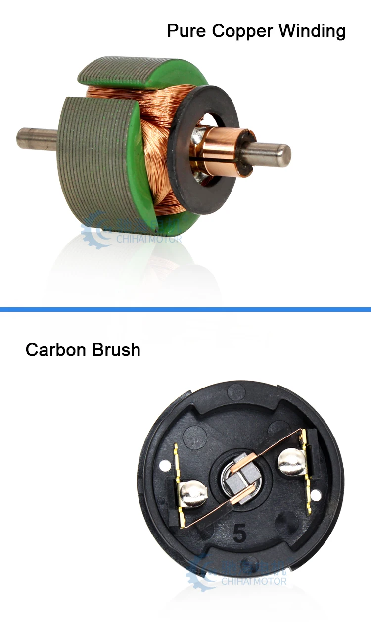 ChiHai мотор CRS-3429 12v 24V шаровой подшипник угольные щетки микро постоянного тока вибрационный мотор для лица Уход