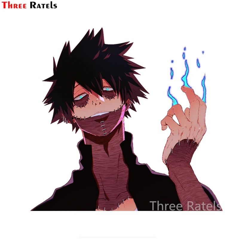 

Three Ratels A263 Dabi For My Hero Academia Fine Decal 3D Funny Car Stickers DIY Occlusion Scratch Waterproof 3D Decoration
