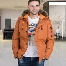 Зимняя Толстая Мужская куртка с белым утиным пухом, парка, Мужская теплая зимняя парка, куртка, пальто, ветровка с капюшоном, теплые парки