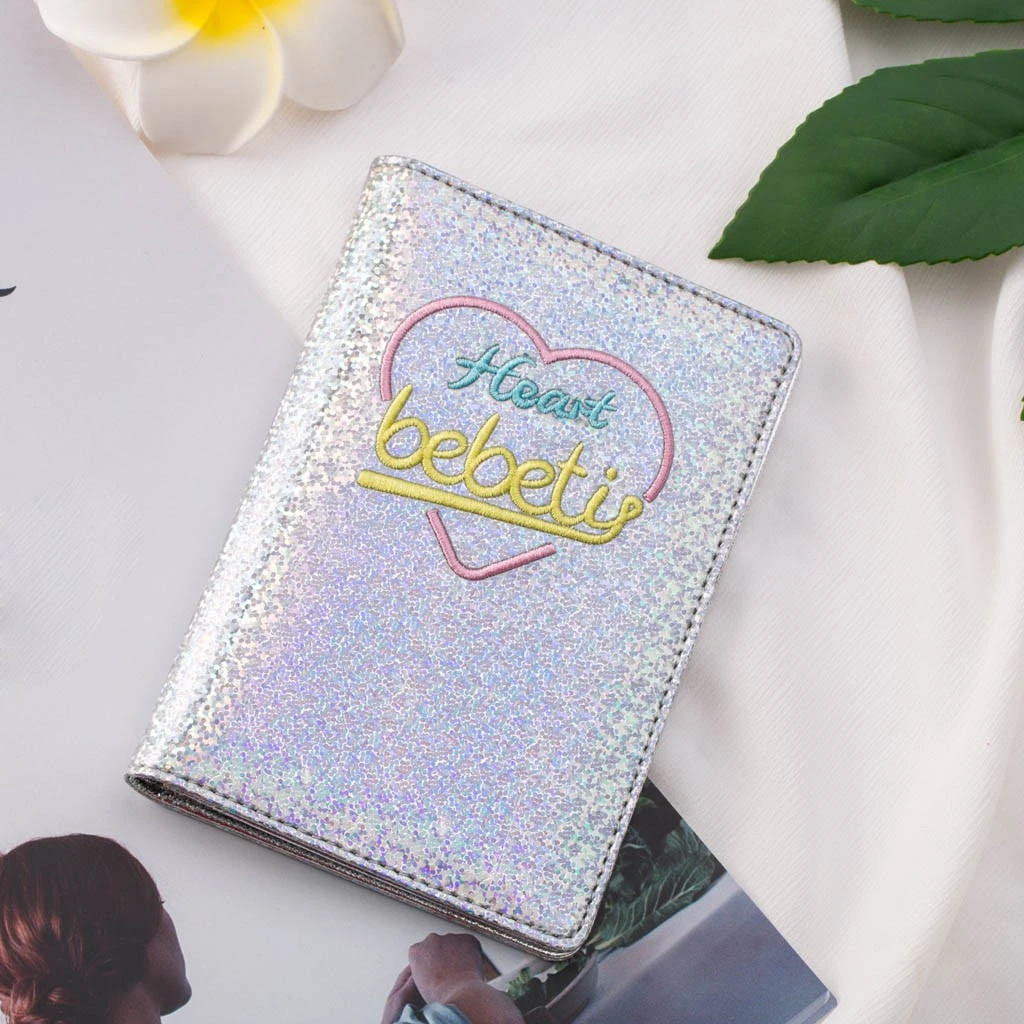 Fashion Trend Women Men ID Credit Card Banquet Letter Card Holder Coin Bag Travel Wallets Holder Double Open 812