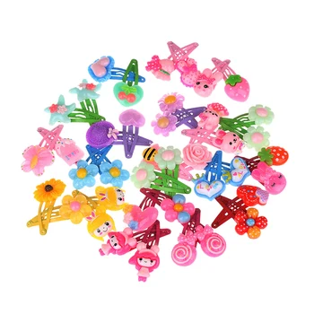 

10/20Pcs Lot Cartoon Kids Hair Jewelry Baby Infant Flower BB Clips Girls Lovely Hairpins Kinds of Flower Pattern Butterfly Shape