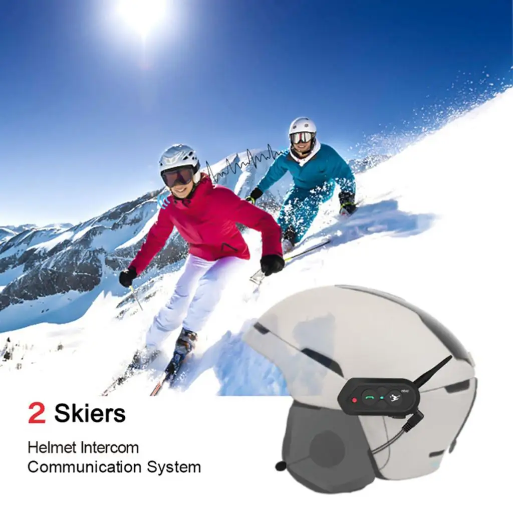 

1200M Motorcycle Intercom Headset Bluetooth Interphone Helmet 2 Rider