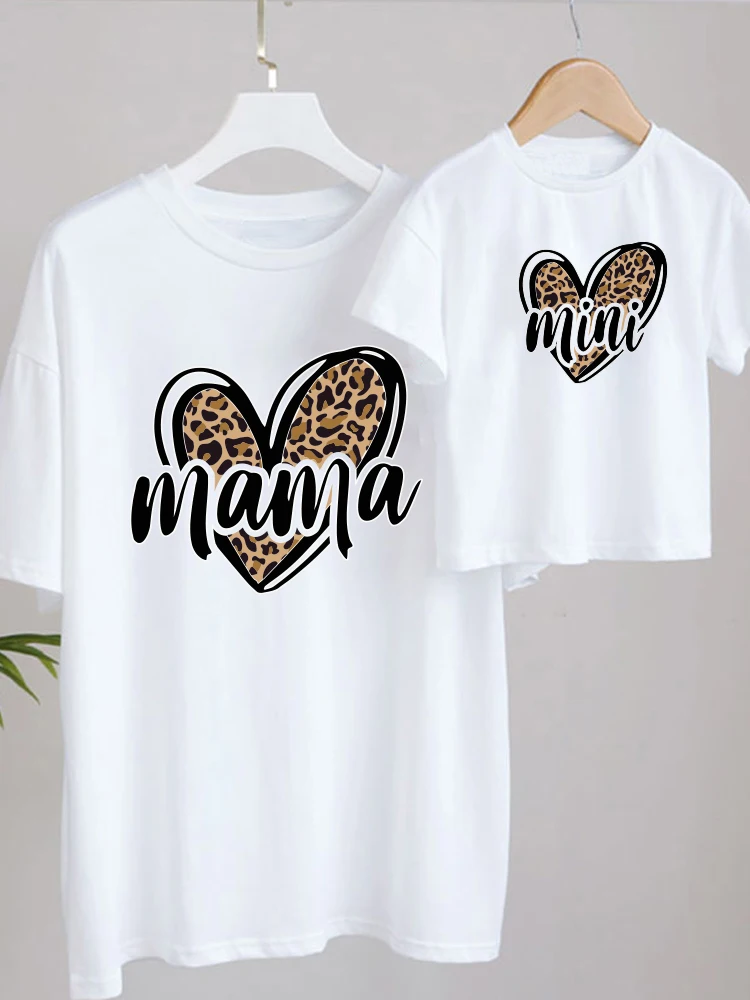 Camiseta con estampado de aspecto familiar para mamá, ropa de madre e hija, Top para bebés y niños, trajes a juego familiares de verano