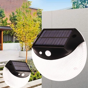 

Round Solar Light Solar Sensor Wall Light Outdoor Lighting LED Wall Lamp Super Bright Waterproof Street Lamp For Outdoor Garden