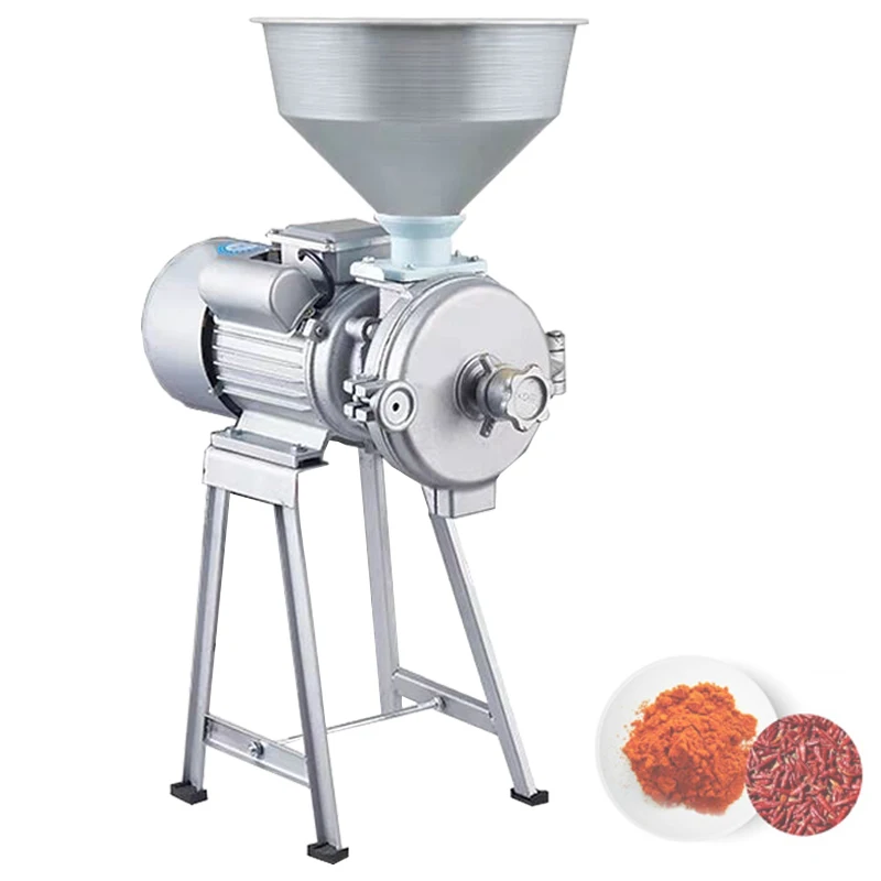 1500W 220V Electric Feed/Flour Mill Dry Cereals Grinder Machine Rice Corn  Grain Bean Coffee Wheat Feed Mill Wet Dry Cereals USA STOCK