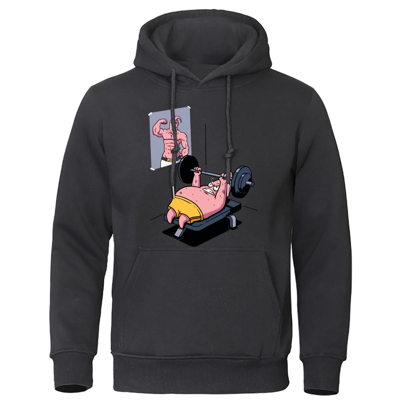 Новинка 2019 модные толстовки для мужчин Majin Buu свитшоты с капюшоном фитнеса