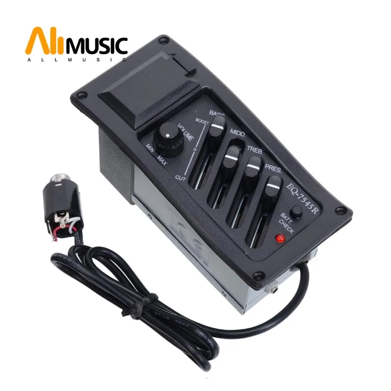 Прямая доставка Профессиональный 4 акустической гитары предусилитель усилитель