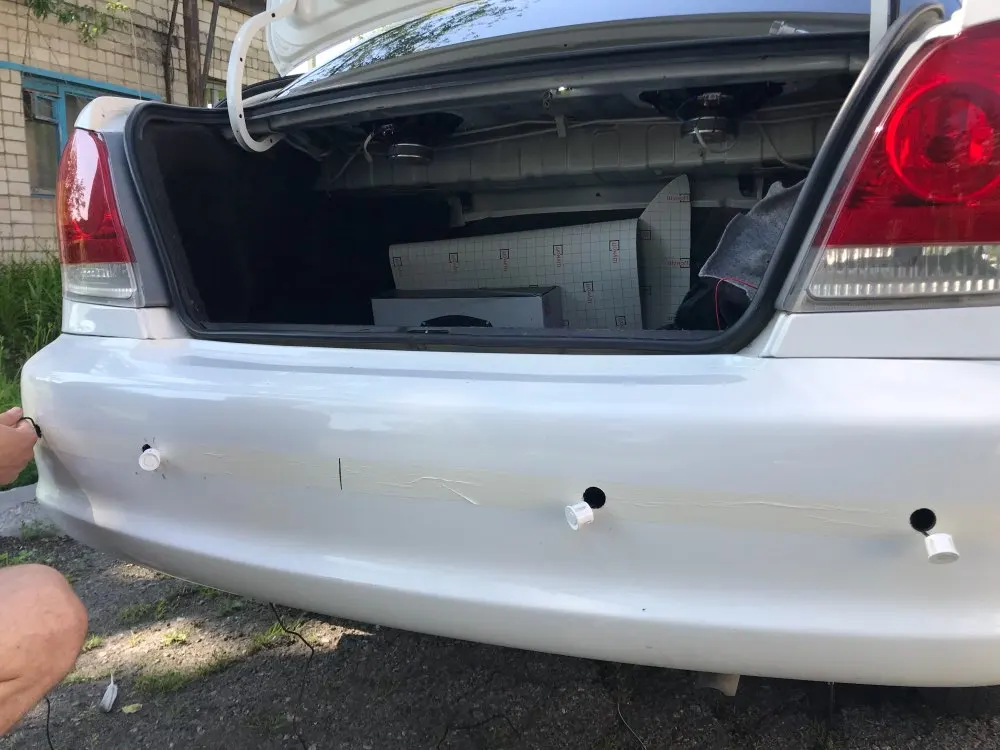 Автомобильный парковочный датчик 12 В с 4 датчиками s Автоматический обратный задний вспомогательный резервный парковочный радар зуммер сигнализация монитор система сигнализации 5 цветов