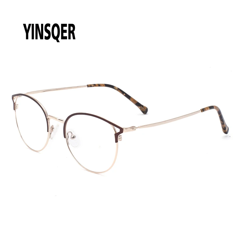YINSQER 2020 новые необычные женские очки для глаз оправа женщин винтажные круглые