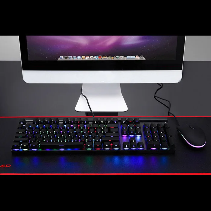 Горячая Механическая игровая клавиатура RGB с подсветкой 104 клавиш Outemu переключатель клавиатуры для ПК ноутбука