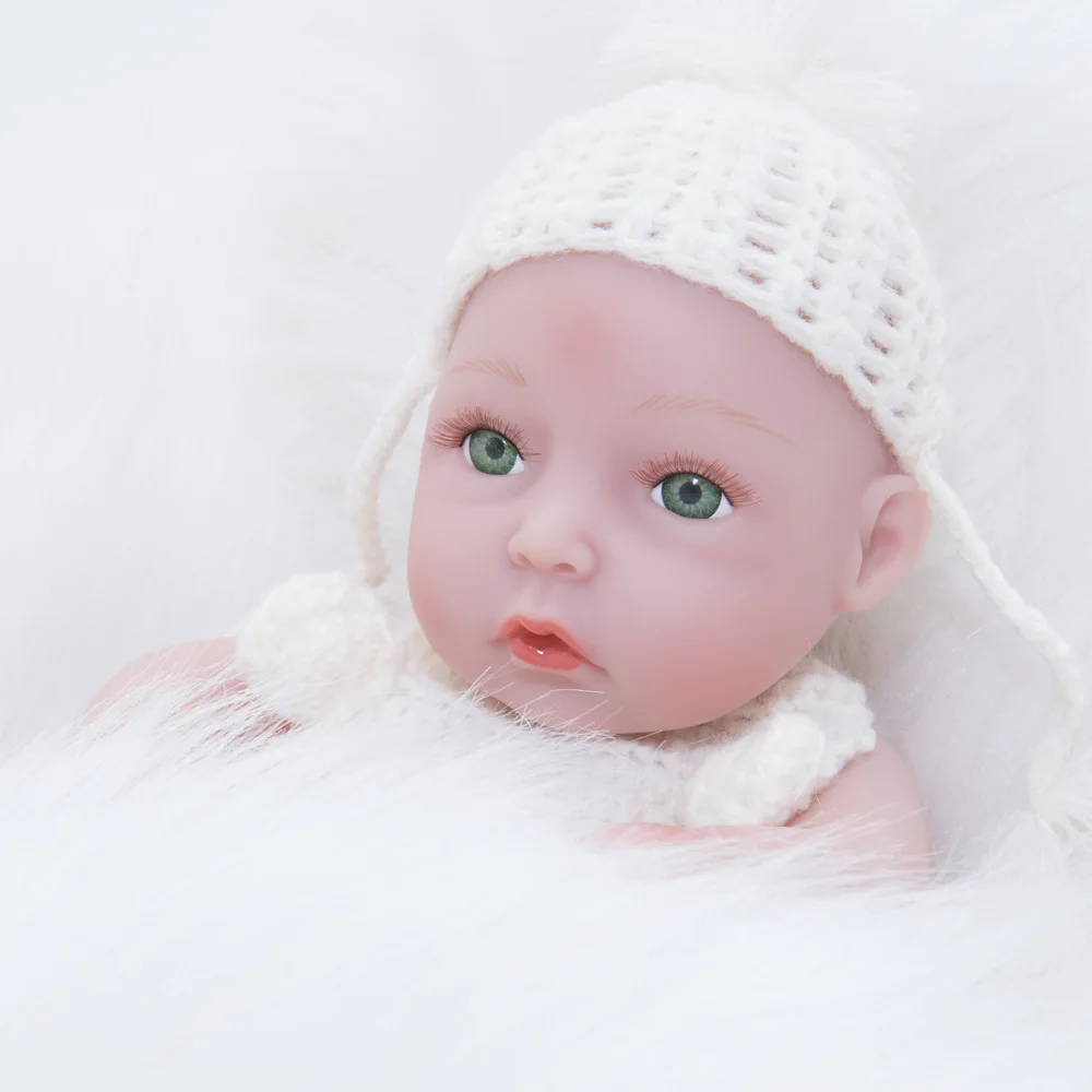 11 дюймов кукла Bebes Reborn Girl полностью силиконовая виниловая Кукла reborn baby куклы Реалистичная принцесса детская игрушка для детского дня подарки