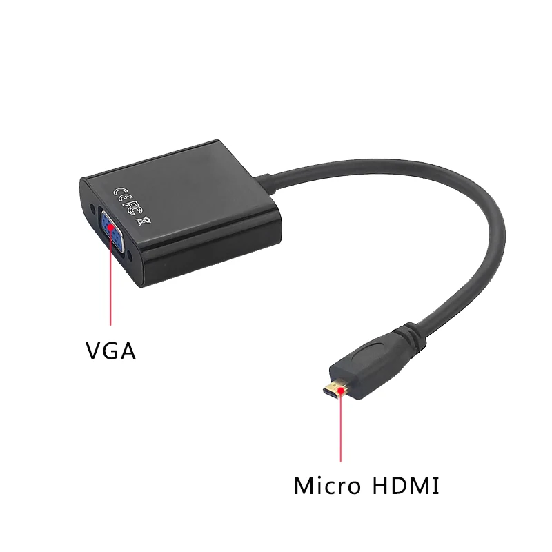 Преобразователь Micro HDMI в VGA переходник для кабеля Папа мама 3 5 мм аудиоразъем и