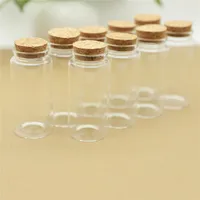 6 Pieces 47*100mm 120ml Glass Bottles Cork Stopper Test tube transparent Storage Jar Containers candy Glass Jars Vials DIY Craft 2
