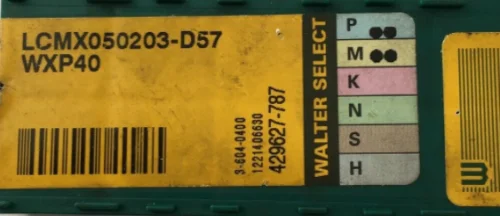 WALTER 10 шт карбидные вставки LCMX050203-D57 WXP40