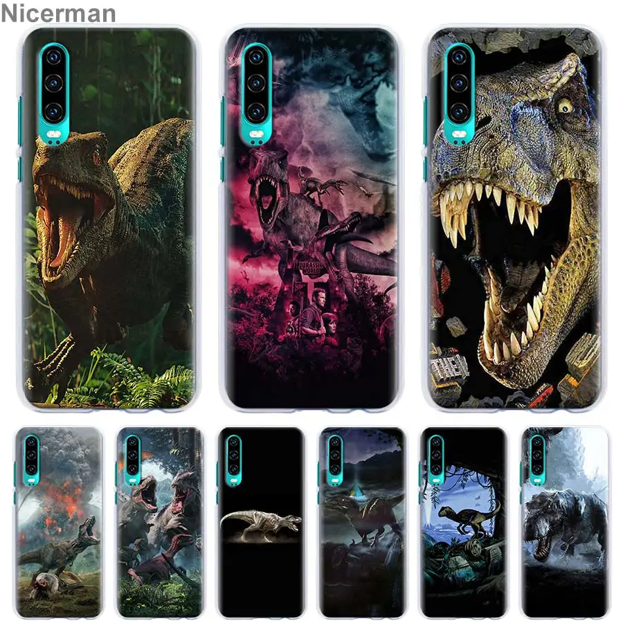 

Jurassic dinosaurs Phone Cases for Huawei P30 Pro P10 P20 Lite P30 Lite P Smart Plus 2019 Hard PC Cover Coque