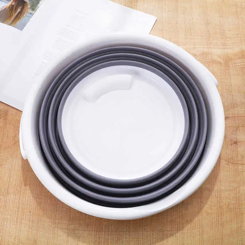 Складное ведро для воды с усиленным кольцом кемпинга кухонные рыболовные бочки