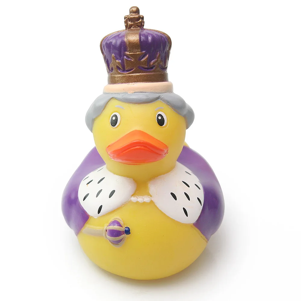 

Queen of England Big Yellow Duck PVC Doll Toy Party Decoration Rubber Toy Ducks Bath Toy Water Squeeze Floating Ducks Baby Toys