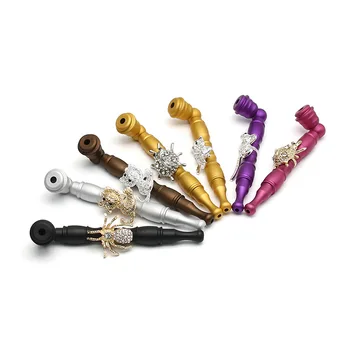 

Matting Metal Pipe Length 130mm Removable Portable Yanju Smoking Pipe