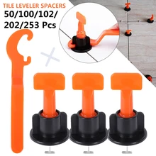Tile Positioning Leveler Reusable Level Wedges Tile Spacers For Floor Wall Tile Leveling System Leveler Locator Spacers Set