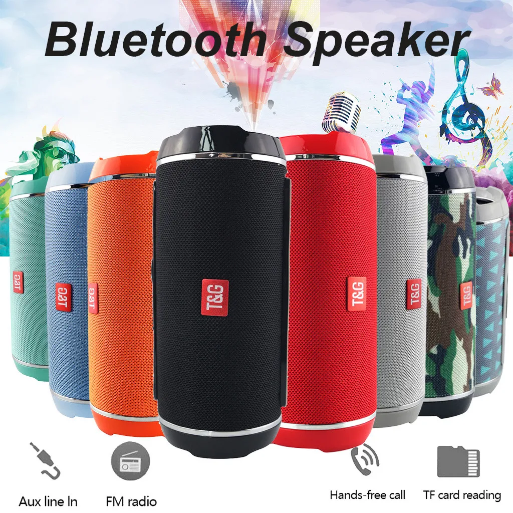 Bluetooth-Колонка TG116 Портативная Беспроводная колонка для улицы USB/TF/FM-радио аудио Mp3