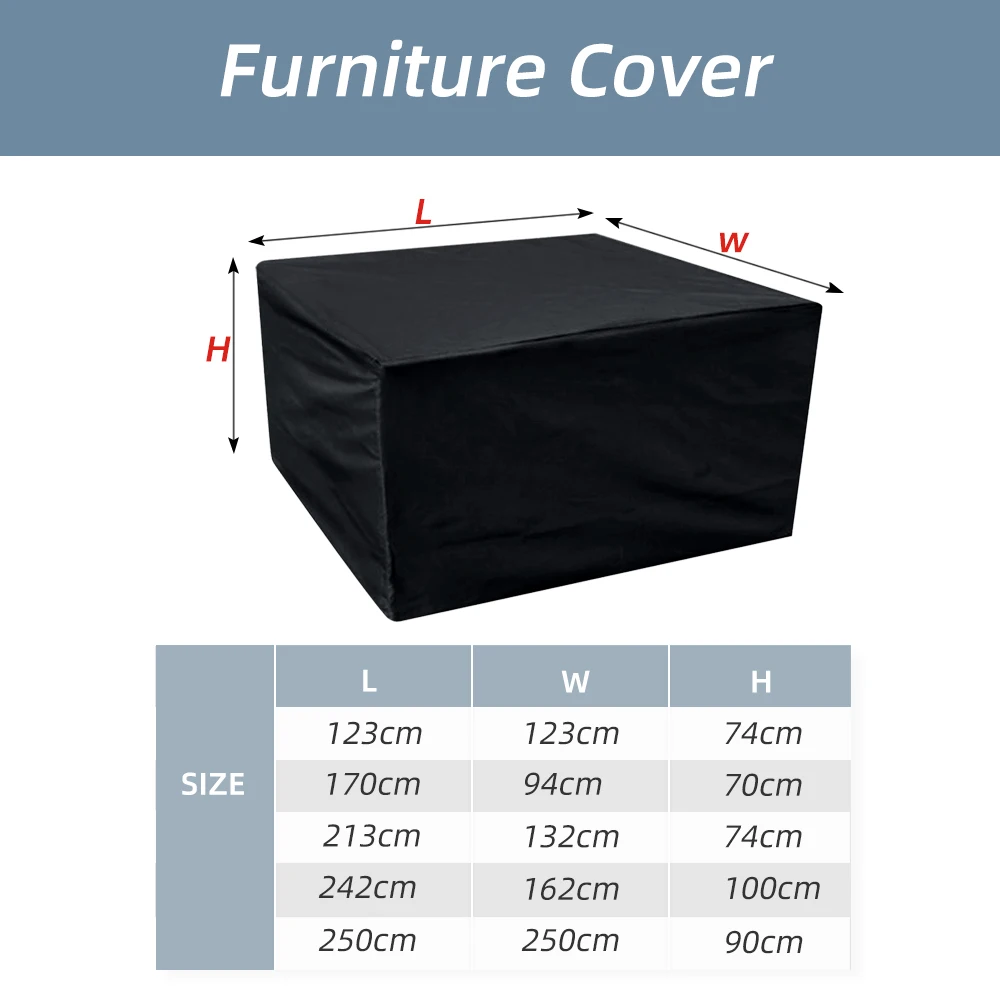 Открытый сад Пылезащитный Водонепроницаемый чехлы для мебели ткань Оксфорд Дождь Снег чехлы на стулья для дивана стол стул защитный чехол