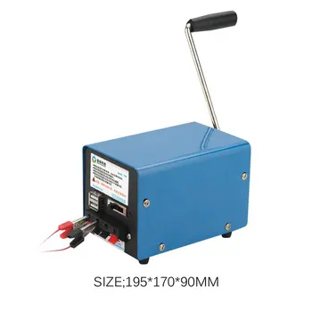

20W Portable Outdoor Multifunction Manual Crank Generator for Emergency Survival