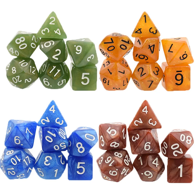 Взрослые игральные кости набор D4-D20 профессиональные RPG многогранные Подземелья и Драконы секс доска игры игрушки коробка передач казино вечерние аттракционы