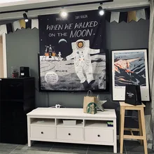 Космический гобелен "Космонавт" настенный декоративный гобелен настенный гобелен из ткани пляжное одеяло Пылезащитная ткань