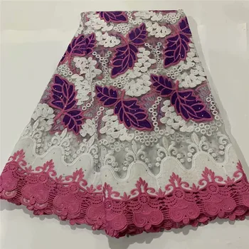 

2020 High Quality African Lace Fabric French Net Embroidery Tulle Lace Fabric For Nigerian Wedding Party Dress d83-26