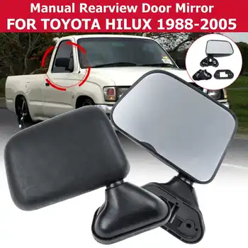 

Chrome / Black Left Right Manual Door Side Wing Mirror Rearview Mirror Glass FOR TOYOTA FOR HILUX 1988-2005 Car Styling